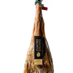Jamón de Bellota Ibérico 50% Raza Ibérica Cuatro Encinas curado artesanalmente
