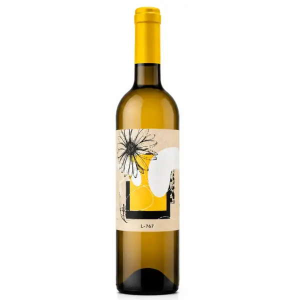 Botella de vino blanco Pardina Valdequemao elaborado en Extremadura