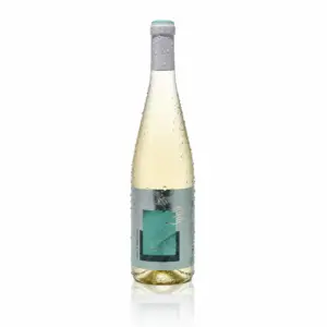 Botella de vino blanco semidulce Valdequemao