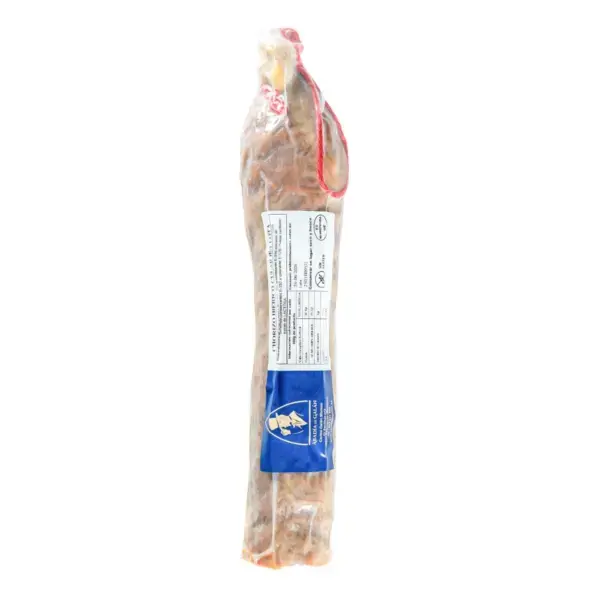 Chorizo cular ibérico de bellota Abadía de Galán elaborado con carne de cerdo ibérico y curación tradicional
