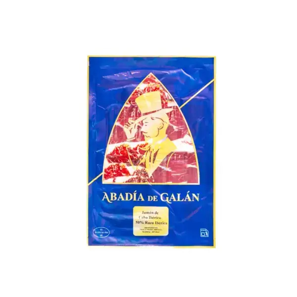 Jamón de Cebo Ibérico 50% Raza Ibérica Cortado a Cuchillo Abadía de Galán