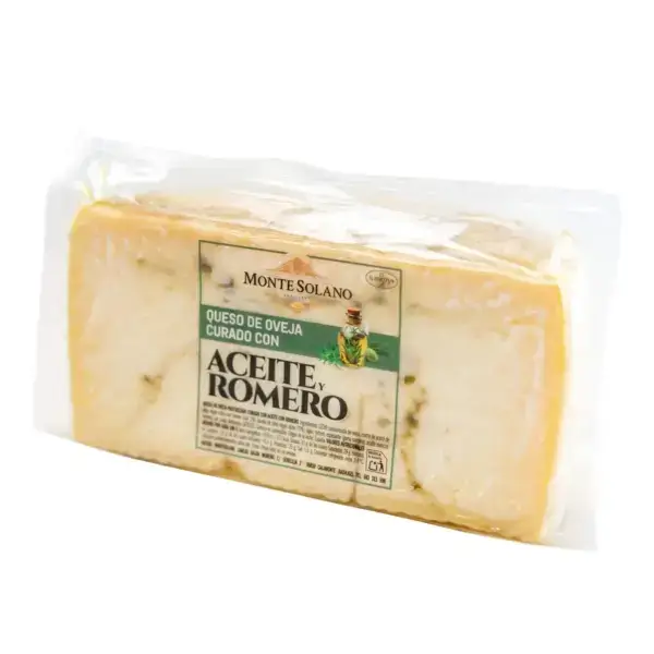 Queso de oveja curado con aceite y romero Montesolano 1,5 kg