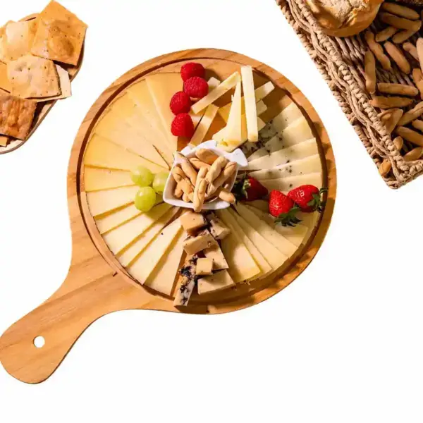 Tabla de quesos gourmet de Extremadura con diferentes variedades de queso