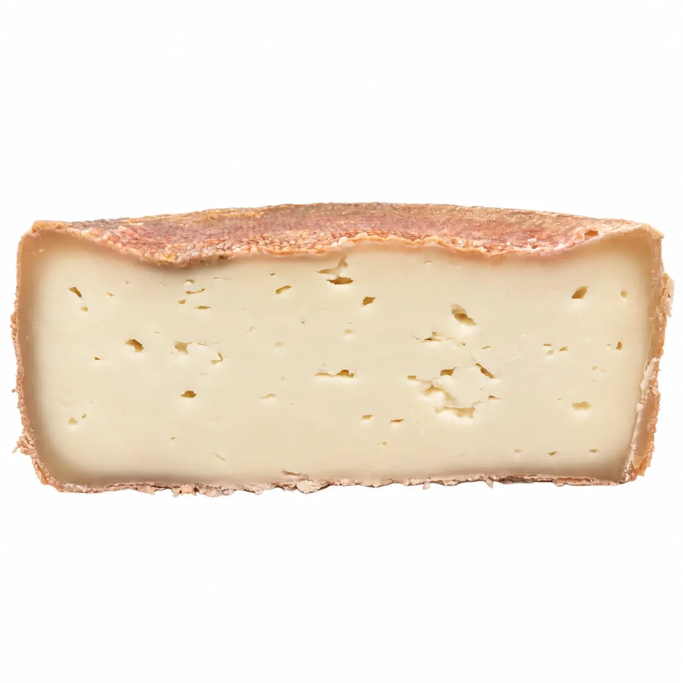 Interior del queso sudao extremeño cortado por la mitad